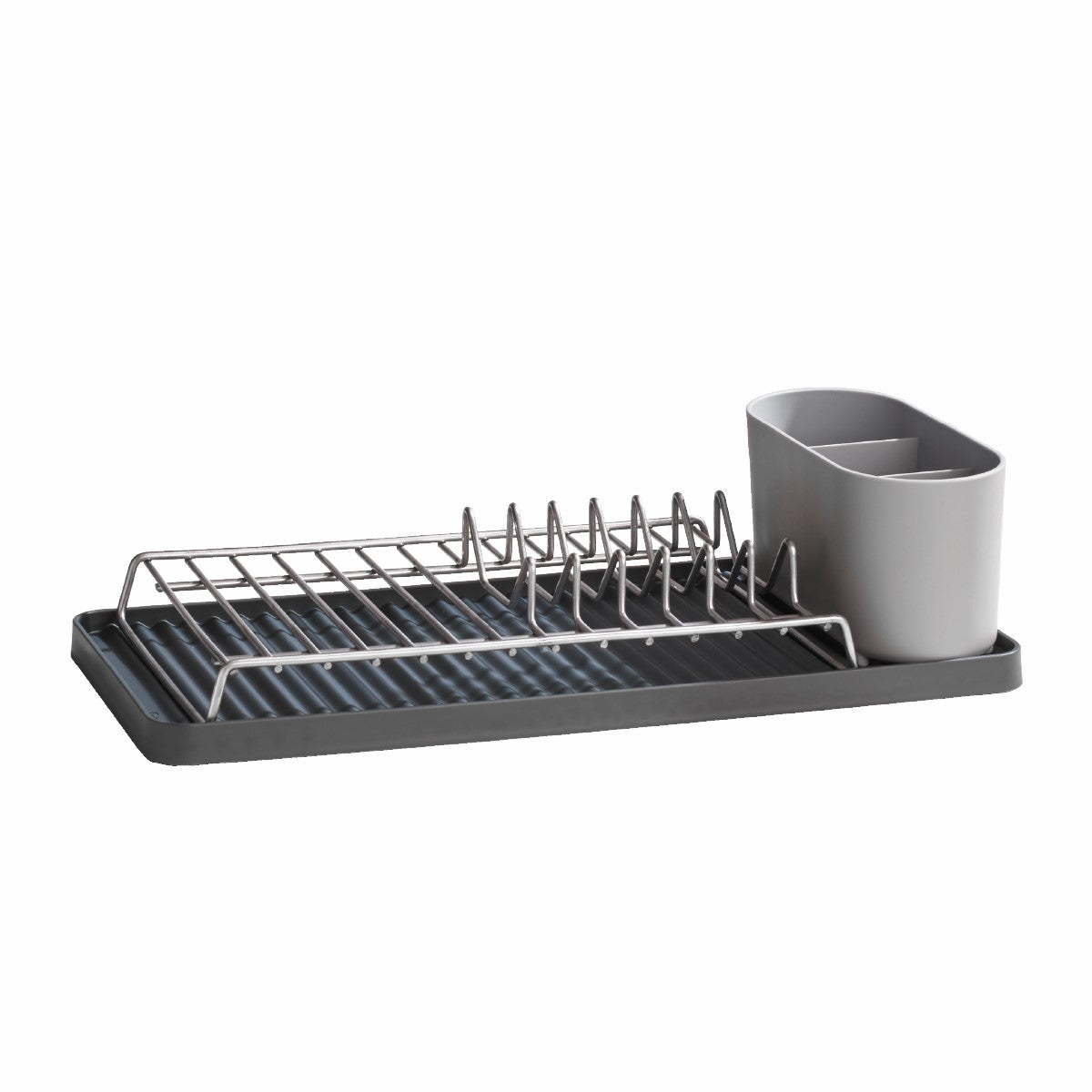 mDesign Steel Compact Modern Dish Drying Rack with Removable