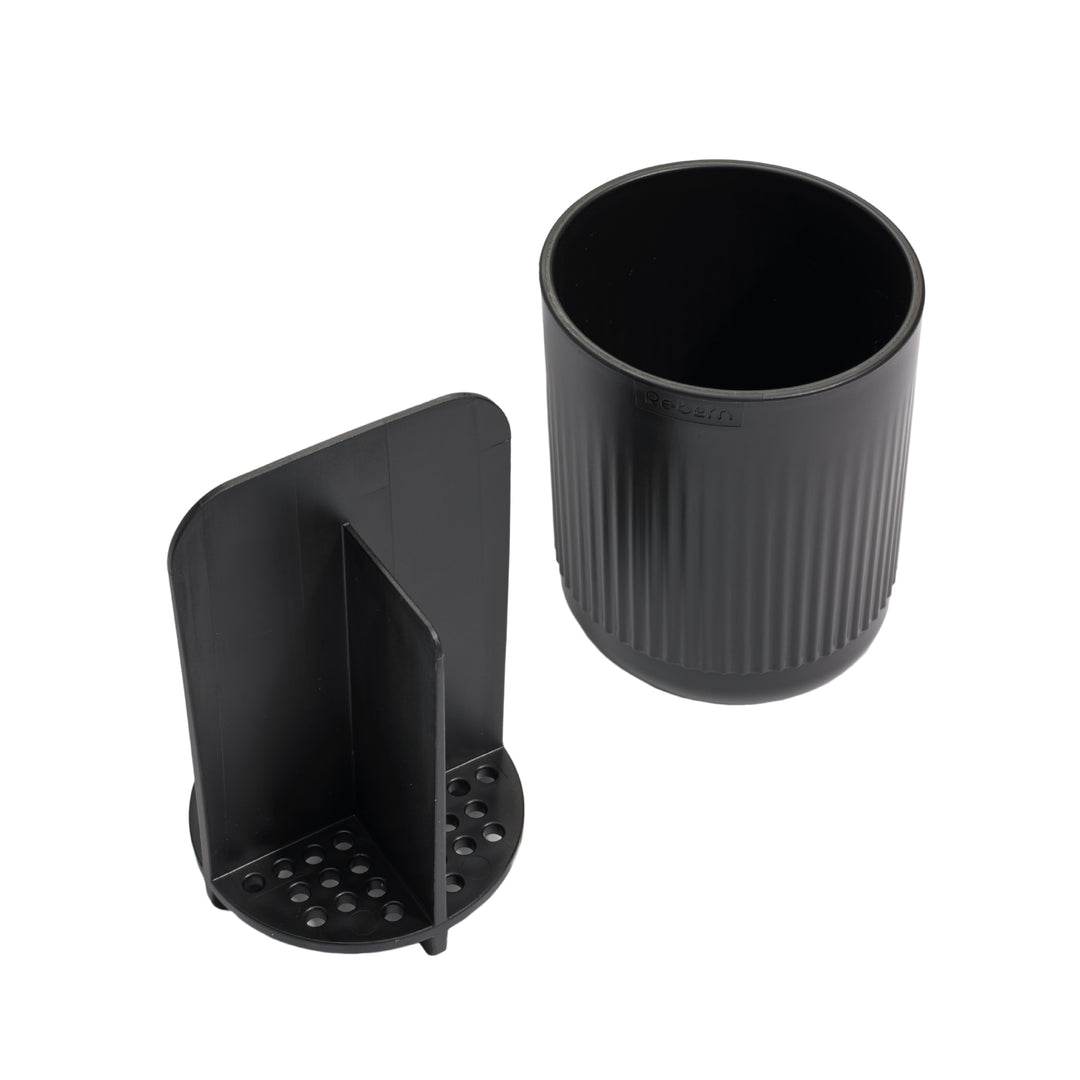 Graphite Black Bathroom Caddies Bundle