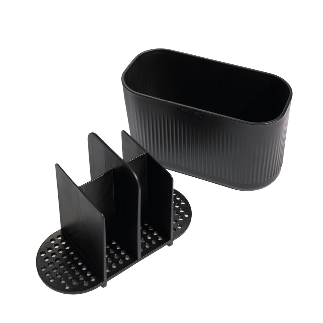 Graphite Black Bathroom Caddies Bundle