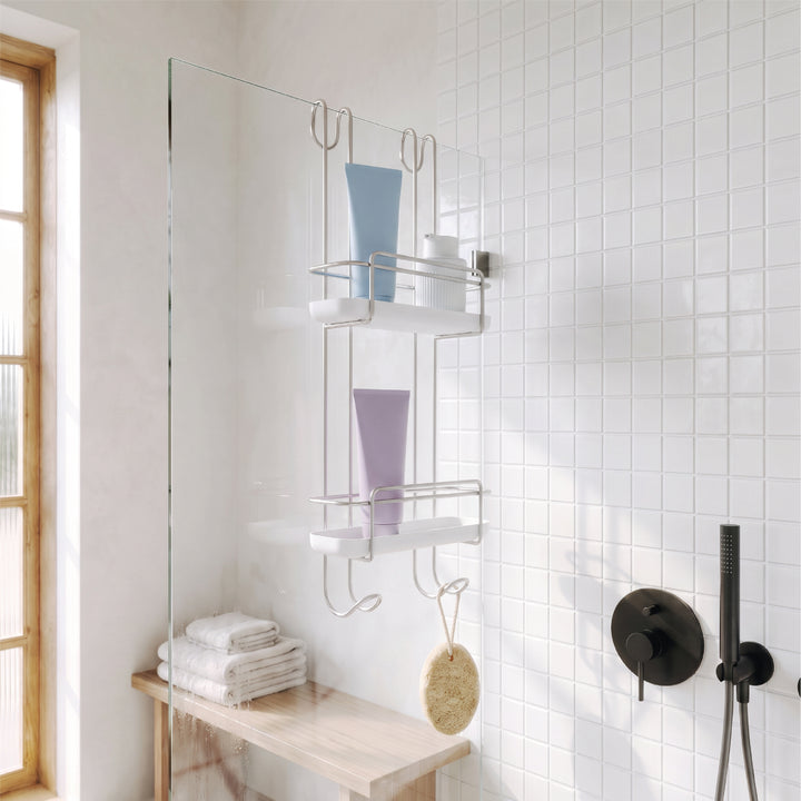 Two Tier Hook Over Shower Caddy